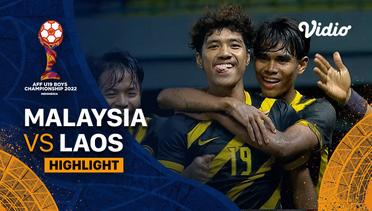 Highlight - Final: Malaysia vs Laos | AFF U-19 Championship 2022