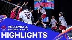 Match Highlight | VNL MEN'S - Canada 3 vs 2 Serbia | Volleyball Nations League 2021