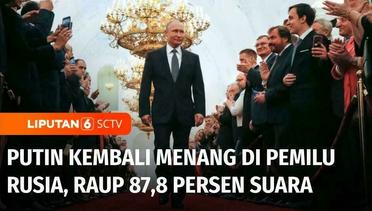 Vladimir Putin Menang Telak dalam Pemilu Rusia, Raup 87,8% Suara | Liputan 6