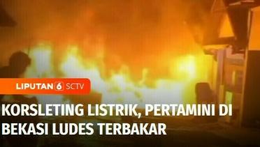 Akibat Korsleting Listrik, Pom Bensin Mini di Bekasi Terbakar Picu Kepanikan Warga | Liputan 6