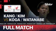 Full Match | Korea Selatan vs Jepang | Kang Minhyuk/Kim WonHo vs Akira Koga/Yuta Watanabe | Thomas & Uber Cup 2020