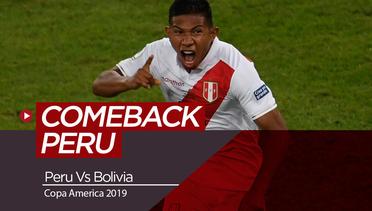 Highlights Copa America 2019, Peru Berhasil Comeback atas Bolivia 3-1