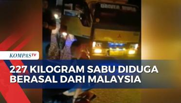 Polisi Gagalkan Penyelundupan 227 KG Sabu yang Diduga Berasal dari Malaysia