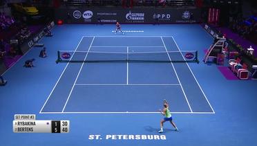Match Highlight | Kiki Bertens 2 vs 0 Elena Rybkina | WTA ST Petersburg Ladies Trophy 2020