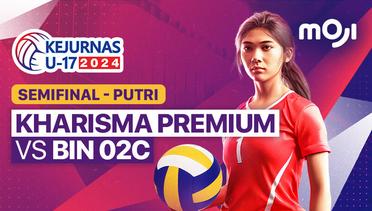 Semifinal Putri: Kharisma Premium vs  BIN 02C - Full Match | Kejurnas Bola Voli Antarklub U-17 2024