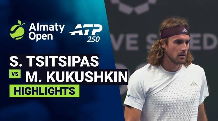 Stefanos Tsitsipas vs Mikhail Kukushkin - Round 2 | ATP 250: Almaty Open 2026
