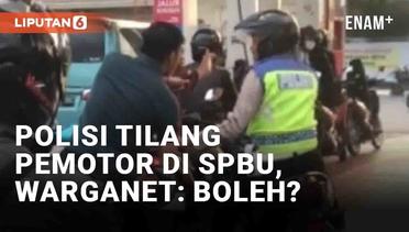Viral Polisi Tilang Pemotor Tak Berhelm di SPBU Kendal, Warganet: Emang Boleh?