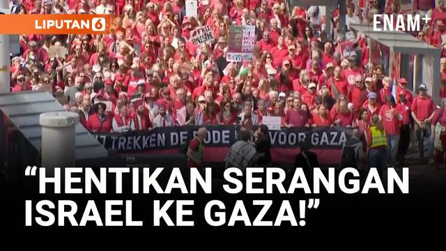 Aksi 100 Ribu Warga Belanda, Tuntut Hentikan Serangan Israel ke Gaza