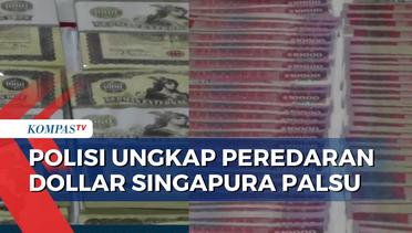 Polisi Tangkap 4Orang Sindikat Pengedar Uang Dollar Singapura Palsu Rp 45 Miliar