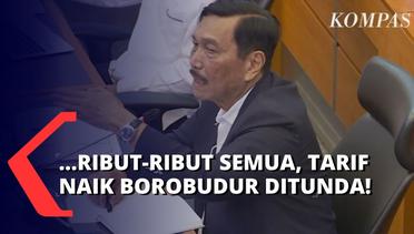 Keluarkan Unek-Unek, Luhut: Ribut-Ribut dan Cari Popularitas, Tarif Naik Borobudur Ditunda!