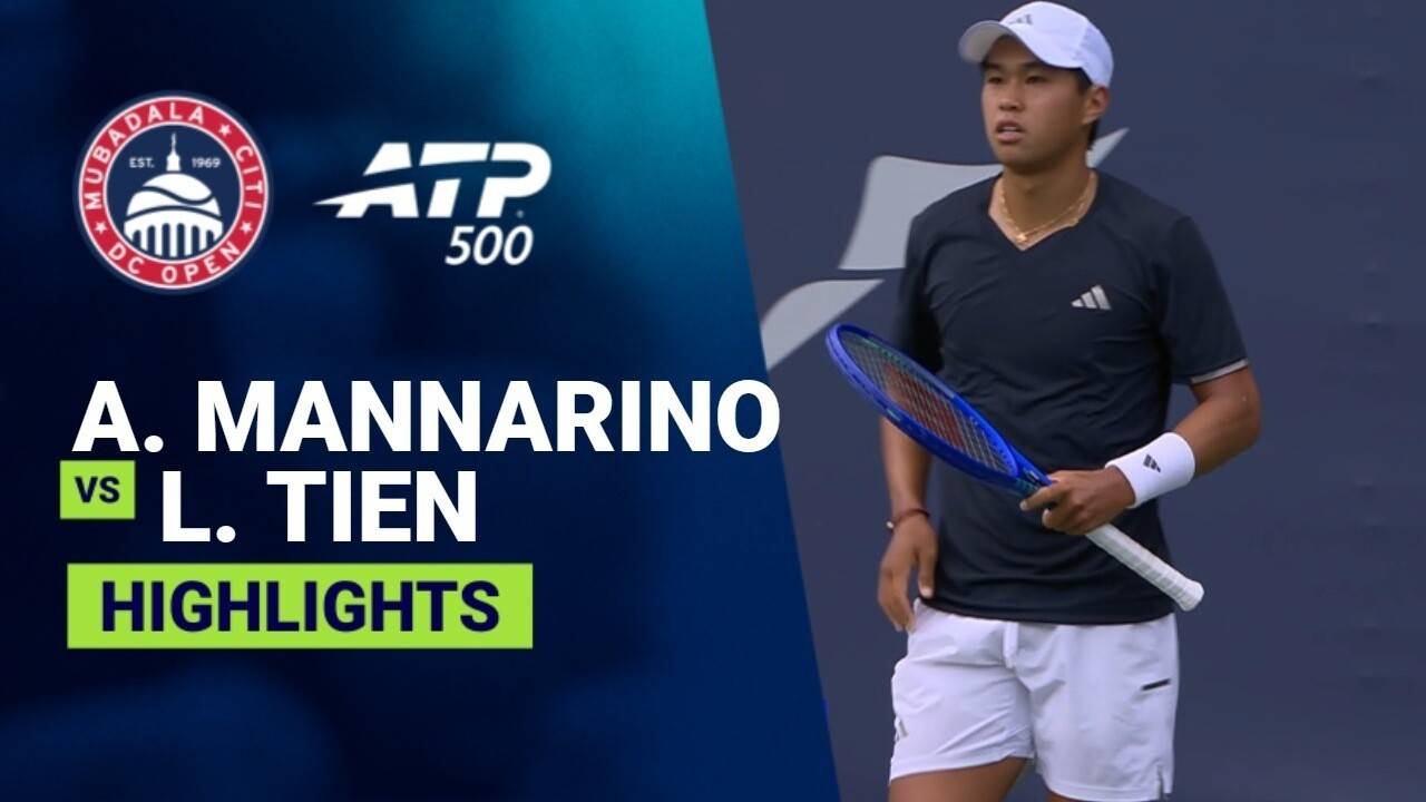 Adrian Mannarino vs Learner Tien - Round 1 (Grandstand) | ATP 500: Mubadala Citi DC Open 2026