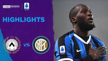 Match Highlight | Udinese 0 vs 2 Internazionale | Serie A 2020
