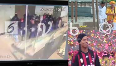 VIDEO VIRAL PEKAN INI: Mengerikan, Rekaman CCTV Ambruknya Balkon BEI