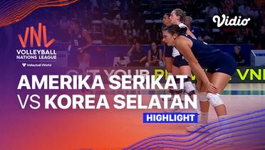 Match Highlights | Amerika Serikat vs Korea Selatan | Women’s Volleyball Nations League 2023
