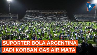 Kembali Terjadi, Suporter Bola jadi Korban Gas Air Mata Polisi Kini di Argentina