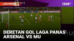 Drama 5 Gol saat Arsenal Hajar Manchester United 3-2