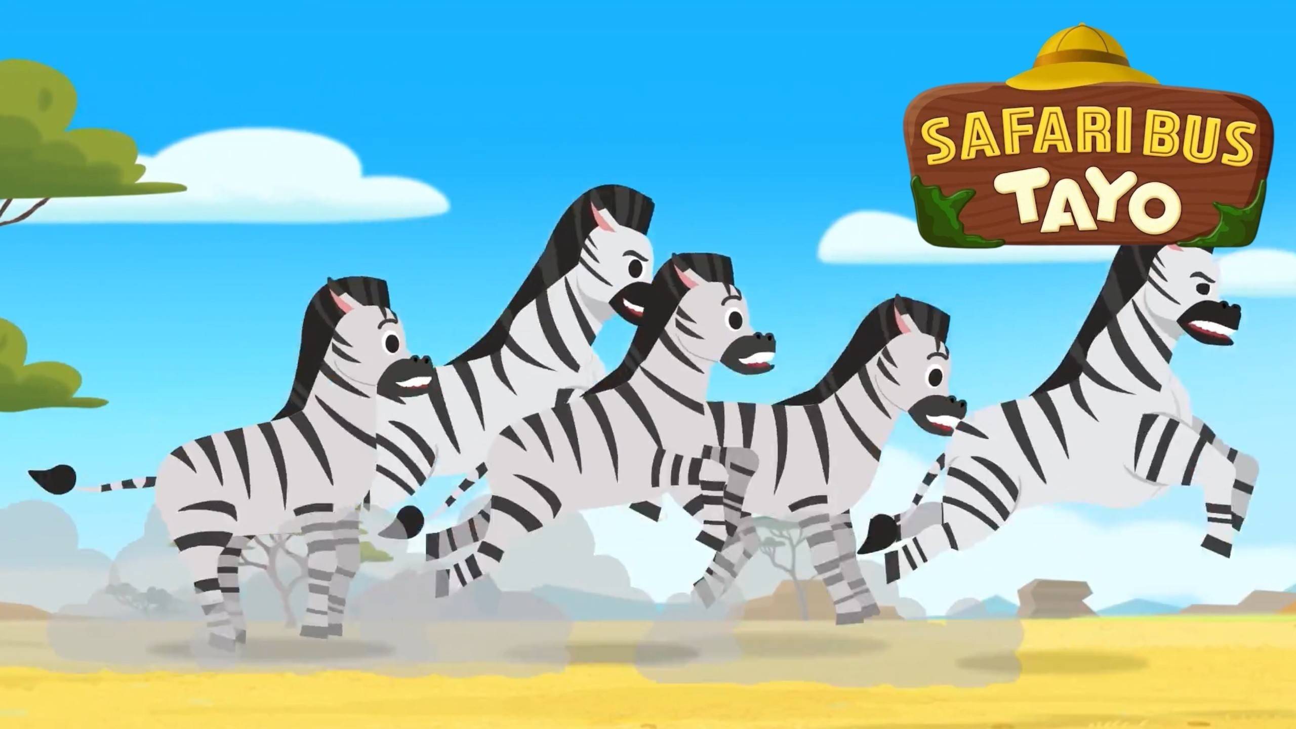 Safari Bus Tayo - Season 1 - Ep 04 - The Coolest Animal, Zebra!