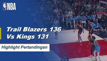 NBA I Cuplikan Pertandingan : Trail Blazers 136, Kings 131