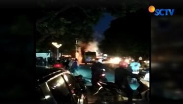 Video Amatir Bus Antar Provinsi Terbakar di Jalan Raya Serang - Liputan6 Pagi