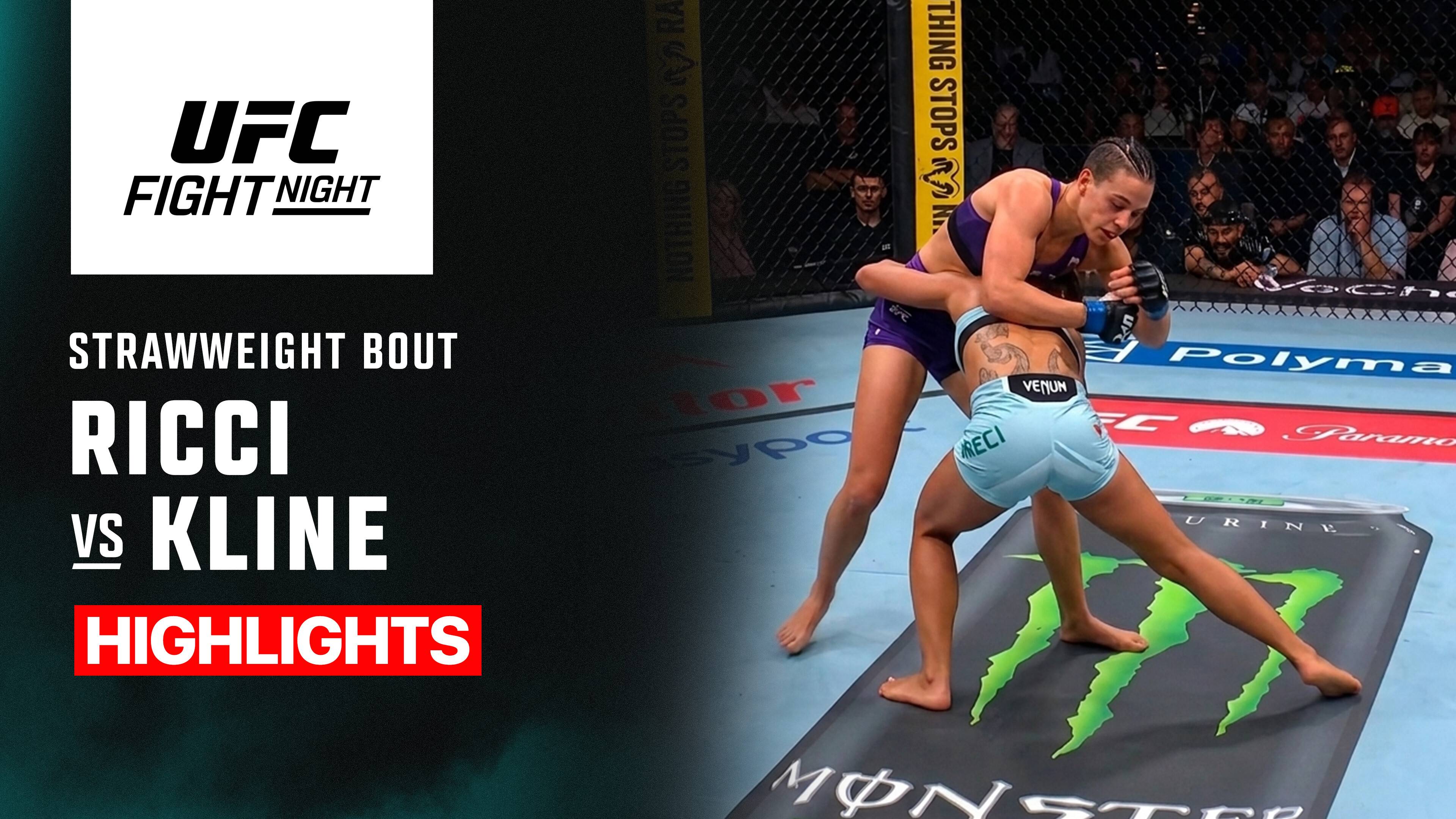 Tabatha Ricci vs Fatima Kline - Women's Strawweight | UFC Fight Night