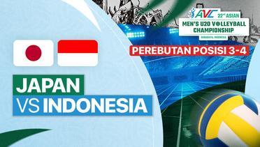 Perebutan Posisi 3 - 4: Japan vs Indonesia - Full Match | 22nd Asian Men's U-20 Volleyball Championship