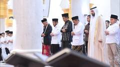 Presiden Jokowi dan Ibu Iriana Salat Idulfitri di Masjid Raya Sheikh Zayed, Surakarta, 22 April 2023