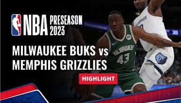 Milwaukee Buks vs Mempis Grizzlies - Highlights | NBA Preseason 2023/24