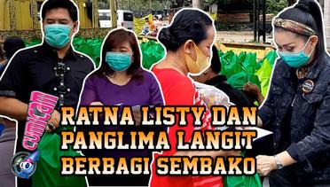 Ratna Listy dan Panglima Langit Berbagi Sembako kepada Masyarakat