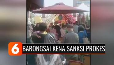 Atraksi Barongsai di Pantai Indah Kapuk, Jakut, Kena Sanksi Prokes dengan Hukuman 1 Tahun Penjara | Liputan 6