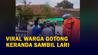 Viral Video Warga Gotong Keranda Mayat Sambil Lari, Ada Apa?