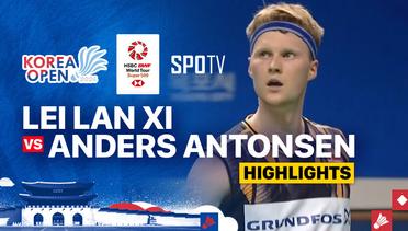 Lei Lan Xi (CHN) vs Anders Antonsen (DEN) - Highlights | Korea Open 2024 - Men's Singles