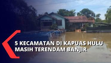Curah Hujan Tinggi, Air Masih Merendam Puluhan Rumah di Kapuas Hulu, Kalimantan Barat
