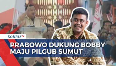 Di Depan Pendukungnya, Prabowo Dukung Bobby Nasution Jadi Gubernur Sumatera Utara