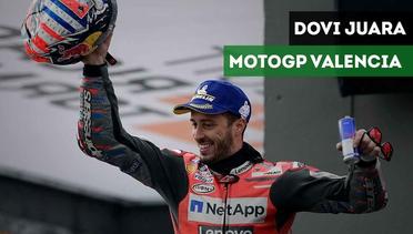 Marquez dan Rossi Terjatuh, Dovizioso Juara MotoGP Valencia
