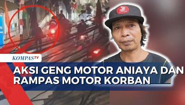 Aksi Geng Motor Aniaya dan Rampas Motor Korban di Warakas Terekam Warga!