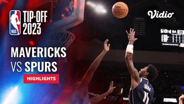 Dallas Mavericks vs San Antonio Spurs - Highlights | NBA Regular Season 2023/24