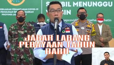 Gubernur Jabar Larang Perayaan Tahun Baru 2021