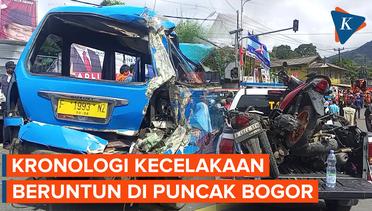 Kronologi Kecelakaan Beruntun di Puncak Bogor, Truk Meluncur Tabrak Sejumlah Kendaraan