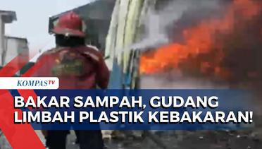 Detik-Detik Api Lahap Habis Gudang Limbah Plastik di Bekasi, Ini Penyebabnya!