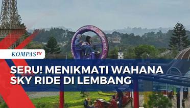 Jajal Wahana Ekstrem Sky Ride di Lembang, Bersepeda dari Ketinggian
