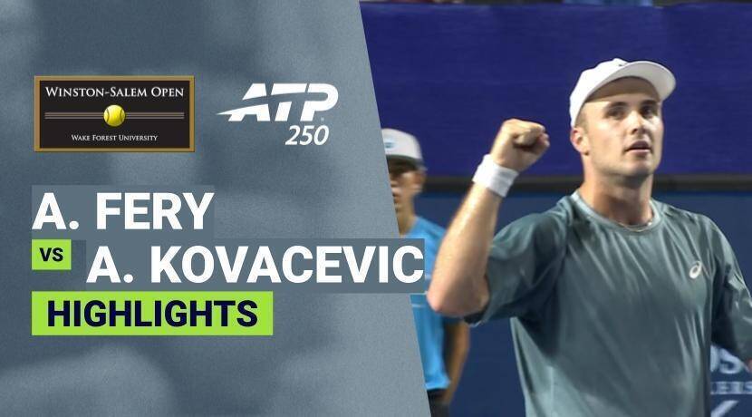 Arthur Fery vs Aleksandar Kovacevic - Quarterfinals | ATP 250: Winston-Salem Open 2026