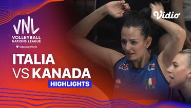 Italia vs Kanada - Highlights | Women's Volleyball Nations League 2024