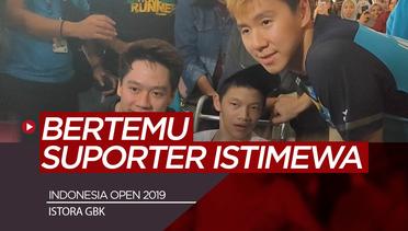 Usai Lolos ke Final Indonesia Open 2019, Kevin/Markus Bertemu Suporter Istimewa