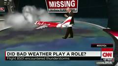 How did weather affect AirAsia flight_