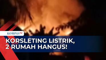 Korsleting Listrik, 2 Rumah di Plered Purwakarta Hangus Terbakar