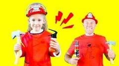 Firefighter Song for Kids | Fire Truck for Kids | Anuta Kids Channel