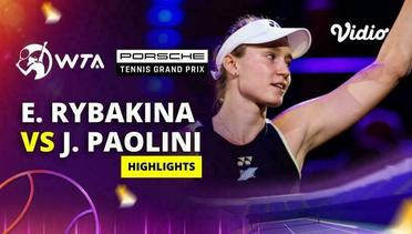 Quarterfinal: Elena Rybakina vs Jasmine Paolini - Highlights | WTA Porsche Tennis Grand Pix 2024