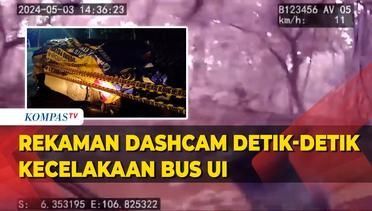 Rekaman Dashcam Detik-Detik Kecelakaan Bis Kuning UI dan Mobil SUV