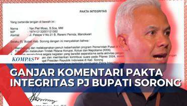 Respons Ganjar Pranowo soal Kasus Suap dan Pakta Integritas Dukunga Pilpres Milik PJ Bupati Sorong
