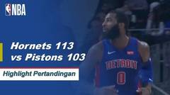 NBA | Cuplikan Hasil Pertandingan : Hornets 113 vs Pistons 103